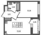 Продать Квартиры в новостройке Октябрьская наб   1.2