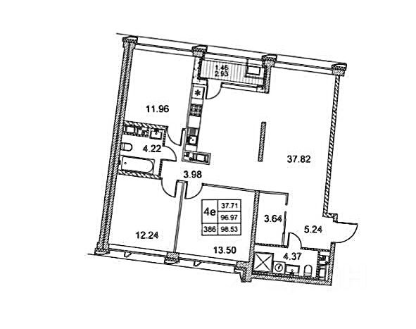 Продажа 3-комн квартиры на вторичном рынке улица Челюскина, 8