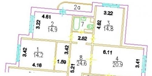 4-комн квартира Волжский бульвар,  д. 11