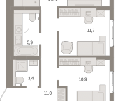 Продать Квартиры в новостройке Новоселье п., Петропавловская ул.   2