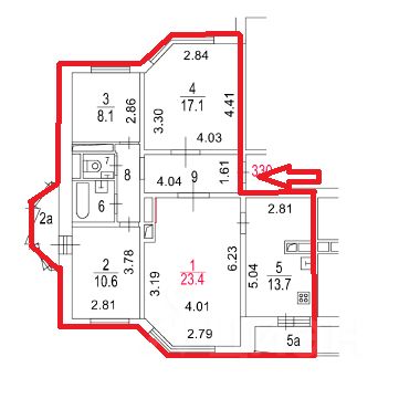 Продажа 4-комн квартиры на вторичном рынке Рождественская улица, 31