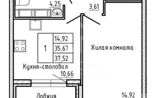Продажа 1-комн квартиры на вторичном рынке Студенческая ул,  д. 14 к2