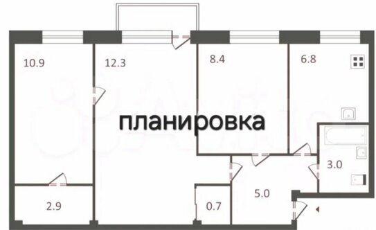 Продажа 3-комн квартиры на вторичном рынке ул Ключевая,  д. 19