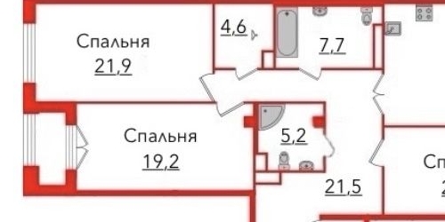 3-комн квартира улица Гастелло, 7