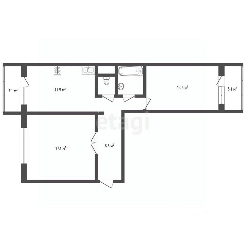 Продажа 2-комн квартиры на вторичном рынке Михалковский 3-й пер,  д. 24
