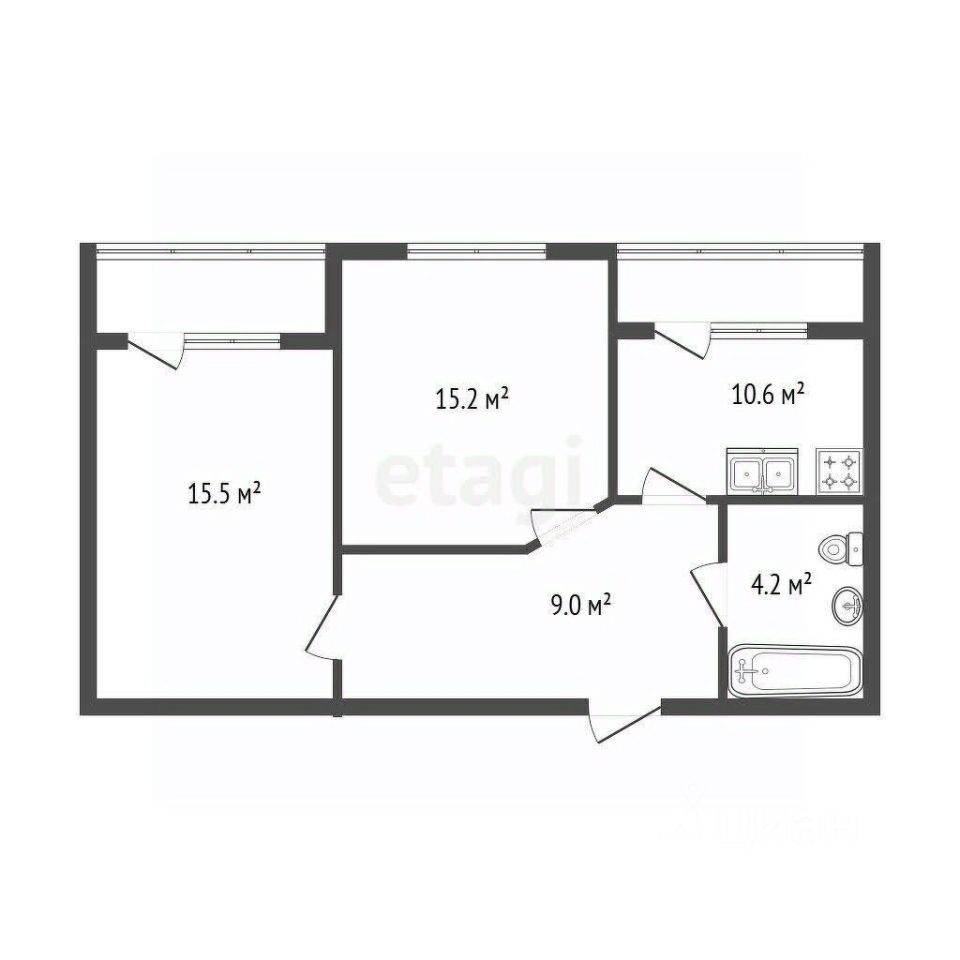 Продажа 2-комн квартиры на вторичном рынке Земледельческая улица, 5к2