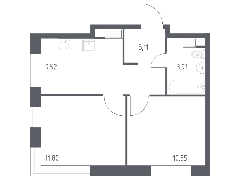 Продажа 2-комн квартиры в новостройке Староселье д.,  к. 12