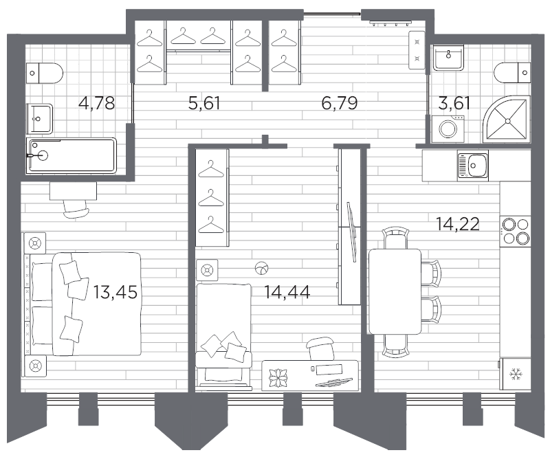 Продажа 2-комн квартиры в новостройке Санкт-Петербург г., Шкиперский проток,  к. 3