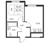 Продать Квартиры в новостройке Бугры п., Школьная ул.   1