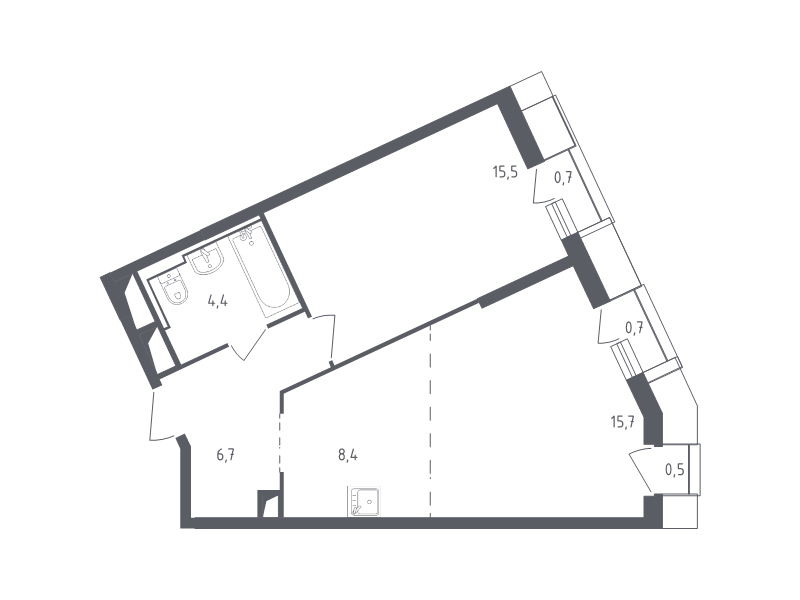 Продажа 1-комн квартиры в новостройке Раздоры д., Мякининское ш.,  к. 19