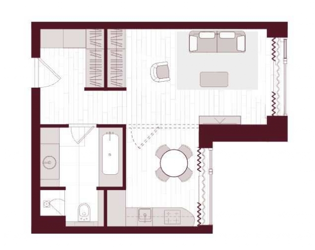 Планировка ЖК Прайм Парк,  м2