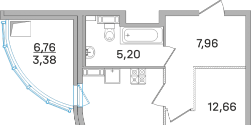 1-комн квартира Королёв г., Калинина ул.,  к. 1