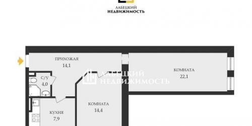 2-комн квартира Английский пр-кт,  д. 38