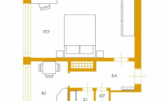 Продажа 1-комн квартиры на вторичном рынке ул Генерала Симоняка,  д. 8,  к. 2