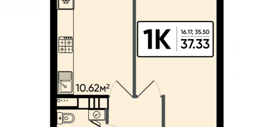 1-комн квартира Электросталь г., Ногинское ш.,  к. 3