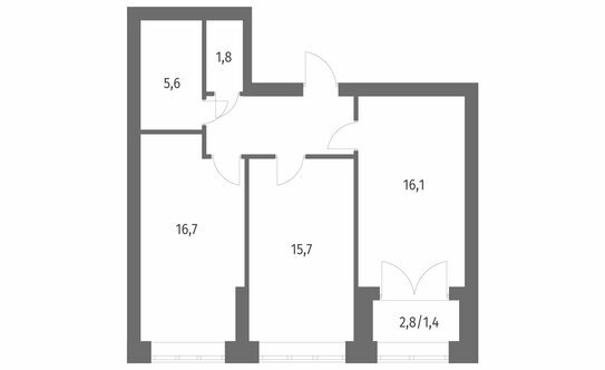 Продажа 2-комн квартиры на вторичном рынке улица Академика Константинова,  д. 1 к1 с1