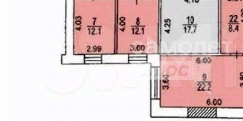 3-комн квартира Мясницкая улица, 15