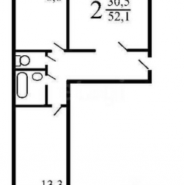 Продажа 2-комн квартиры на вторичном рынке Челябинская улица,  д. 6