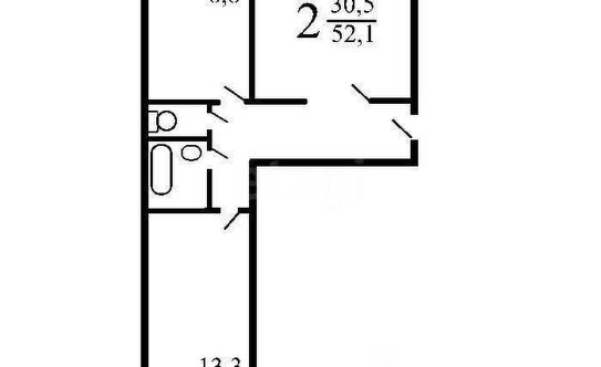 Продажа 2-комн квартиры на вторичном рынке Челябинская улица,  д. 6