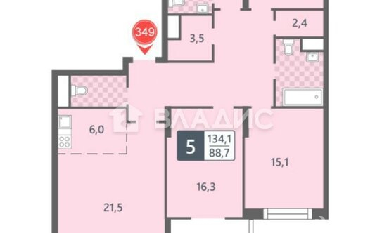 Продажа 4-комн квартиры на вторичном рынке Клинская улица,  д. 2А с7