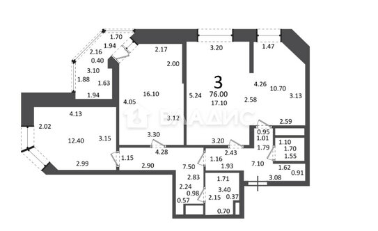 Продажа 3-комн квартиры на вторичном рынке Троицк г, Текстильщиков ул,  д. 3