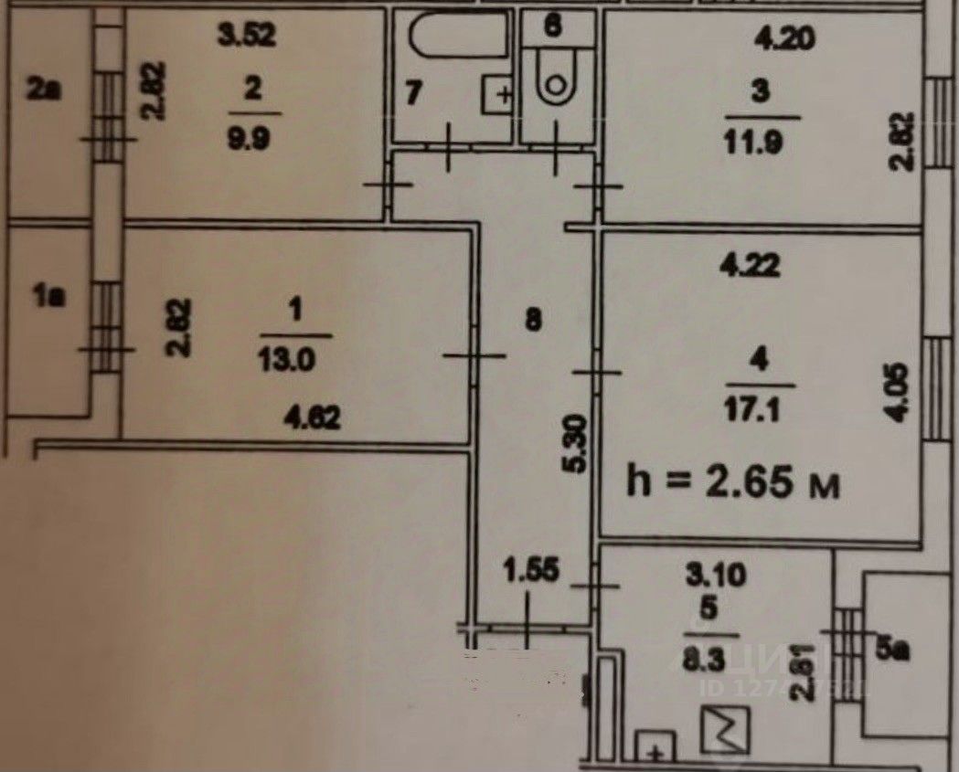 Продажа 4-комн квартиры на вторичном рынке Братеевская улица, 27К2