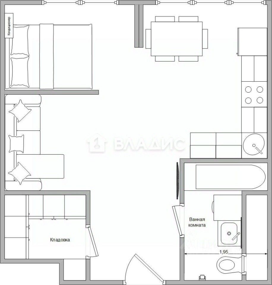 Продажа студии Каширское шоссе, 65К1