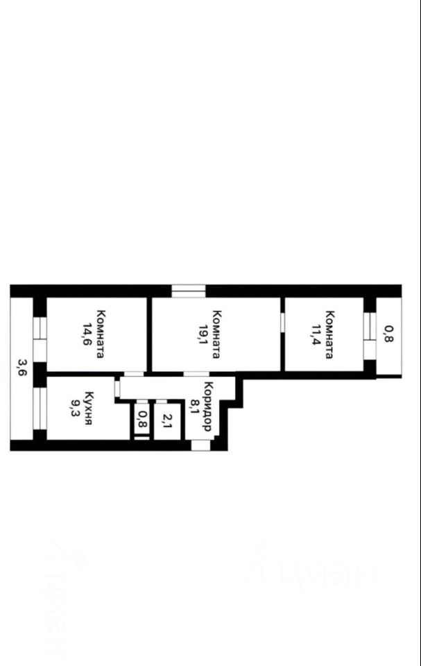 Продажа 3-комн квартиры на вторичном рынке улица 8 Марта, 2/10К3