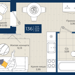 Продажа студии Новоселье п., Центральная ул., к. 1.А Продажа студии Новоселье п., Центральная ул., к. 1.А