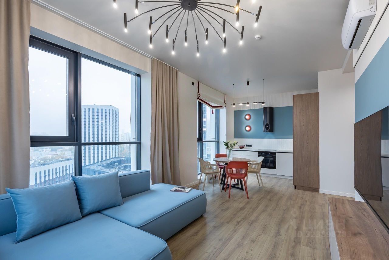 Аренда 3-комн квартиры на вторичном рынке улица Годовикова, 11к1