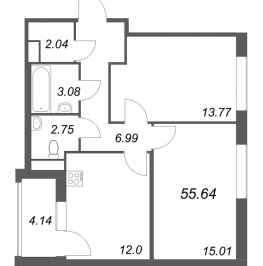 Продажа 2-комн квартиры в новостройке Санкт-Петербург г., Курская ул., к. 1 Продажа 2-комн квартиры в новостройке Санкт-Петербург г., Курская ул., к. 1