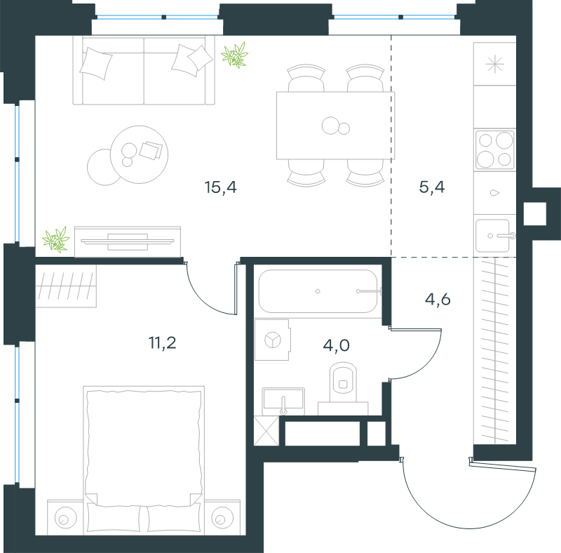 Продажа 1-комн квартиры в новостройке Москва г., Озерная ул.,  к. 11