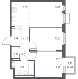 Продажа 2-комн квартиры в новостройке Юрлово д., Пятницкая ул.,  к. 2.1