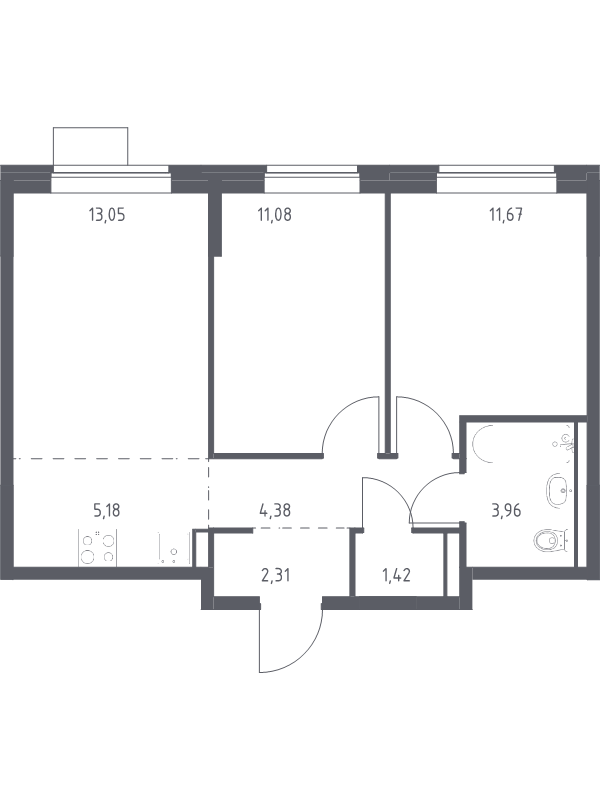 Продажа 2-комн квартиры в новостройке Москва г., Ленинградское ш.,  к. 6