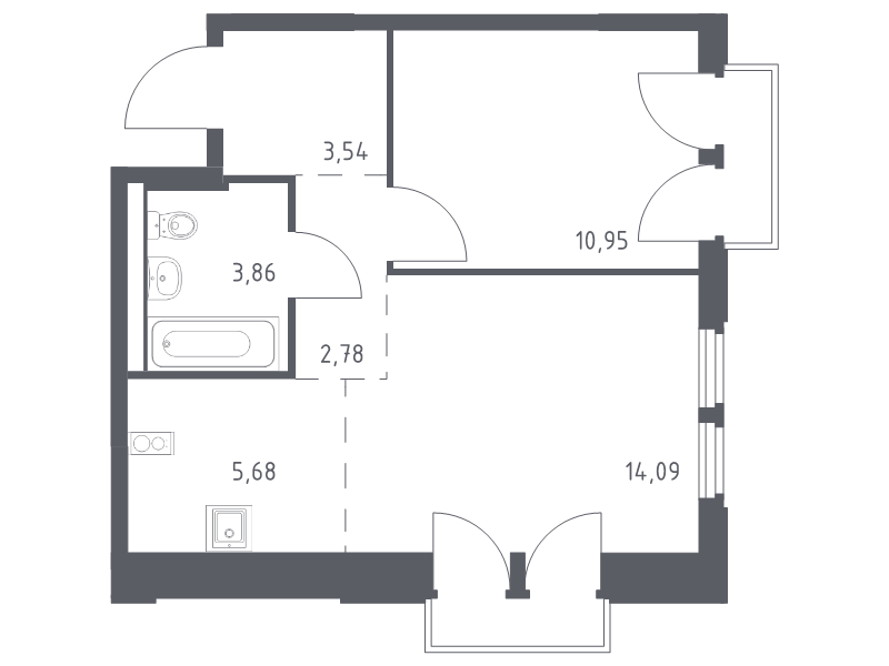 Продажа 1-комн квартиры в новостройке Королёв г., Тихонравова ул.,  к. 1