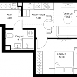 Продажа 1-комн квартиры в новостройке Москва г., Верейская ул., к. SET.1.2 Продажа 1-комн квартиры в новостройке Москва г., Верейская ул., к. SET.1.2