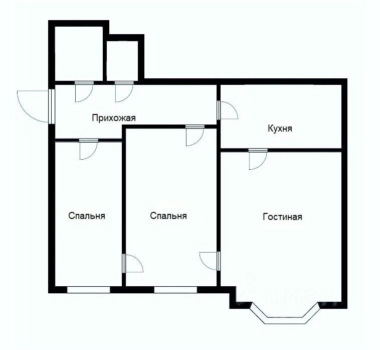 Аренда 3-комн квартиры на вторичном рынке Еропкинский переулок, 11