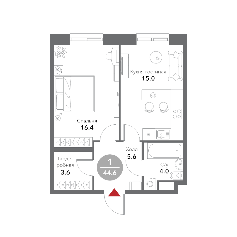 Продажа 1-комн квартиры в новостройке Москва г., Летниковская ул.,  к. 4