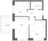 Продать Квартиры в новостройке Новоселье п.   2.4