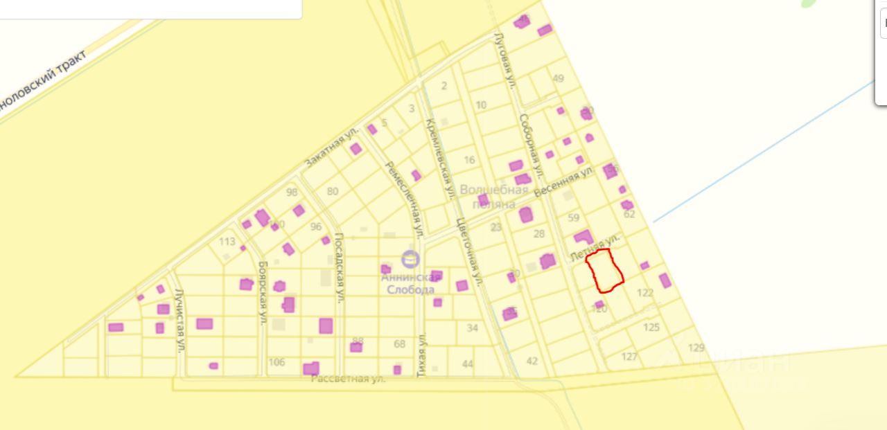 Продажа земли Аннинская слобода кп,  д. 65