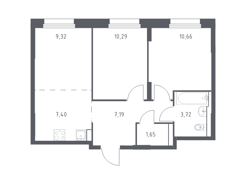 Продажа 2-комн квартиры в новостройке Мякинино д., 4-я Мякининская ул.,  к. 1