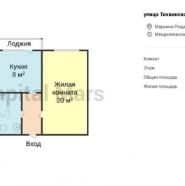 Аренда 1-комн квартиры на вторичном рынке Тихвинская улица,  д. 16