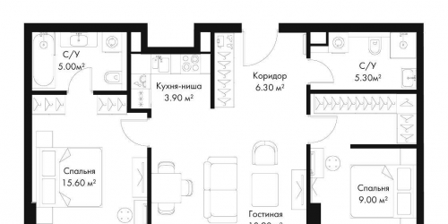 2-комн квартира пр-кт Ленинградский, вл. 8