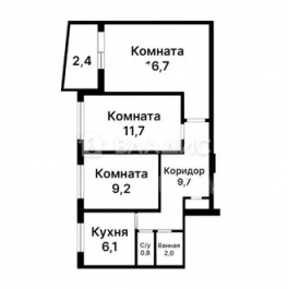 Продажа 3-комн квартиры на вторичном рынке ул Шипиловская,  д. 10