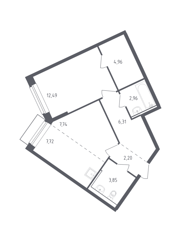 Продажа 1-комн квартиры в новостройке Лайково с., Лесная ул.,  к. 57