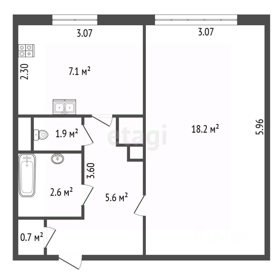 Продажа 1-комн квартиры на вторичном рынке проспект Солидарности, 3К1