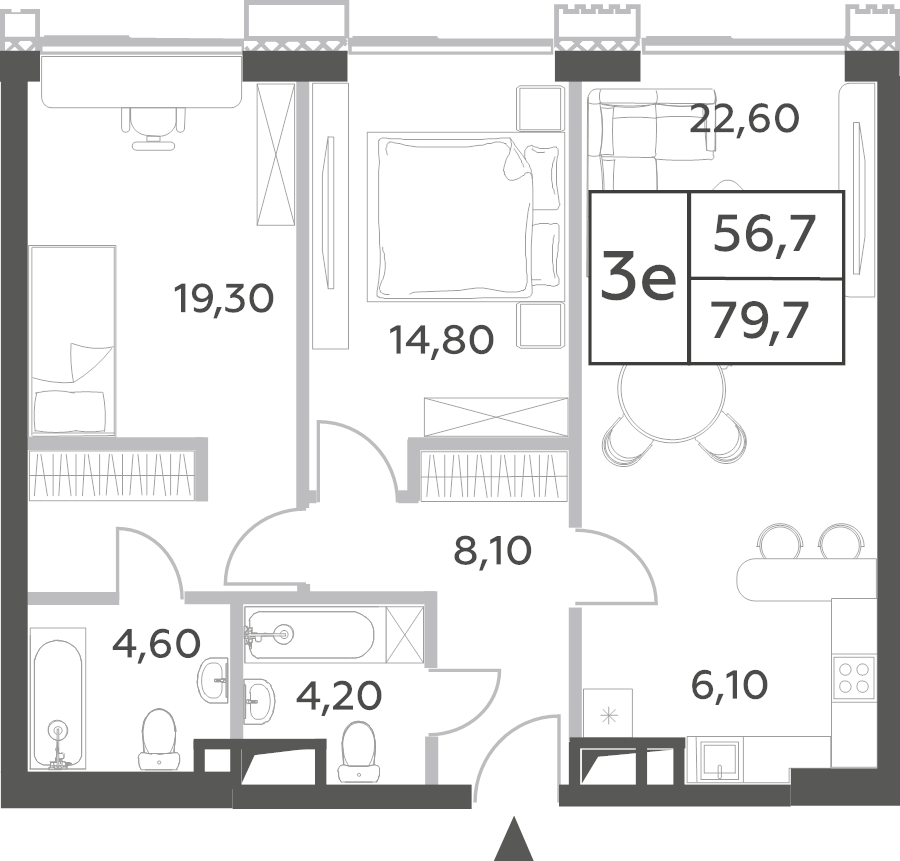 Продажа 2-комн квартиры в новостройке Москва г., Генерала Дорохова пр-кт,  к. CREATIVITY