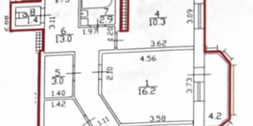 3-комн квартира ул Доблести,  д. 14,  к. 1
