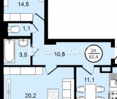 Продать Квартиры вторичка Юбилейный, улица Комитетский Лес  18 к2 