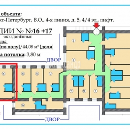 Продажа студии 4-я линия В.О.,  д. 7